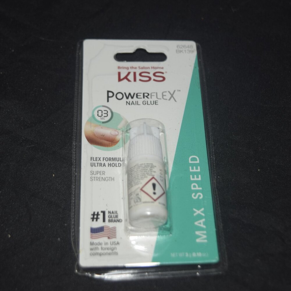 KISS PowerFlex Max Speed Nail Glue – Ultra Hold (0.10 oz)